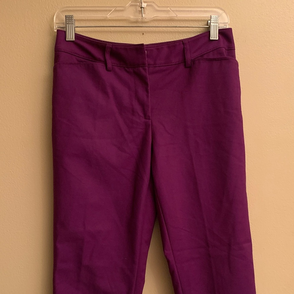 White House Black Market Purple Capris
